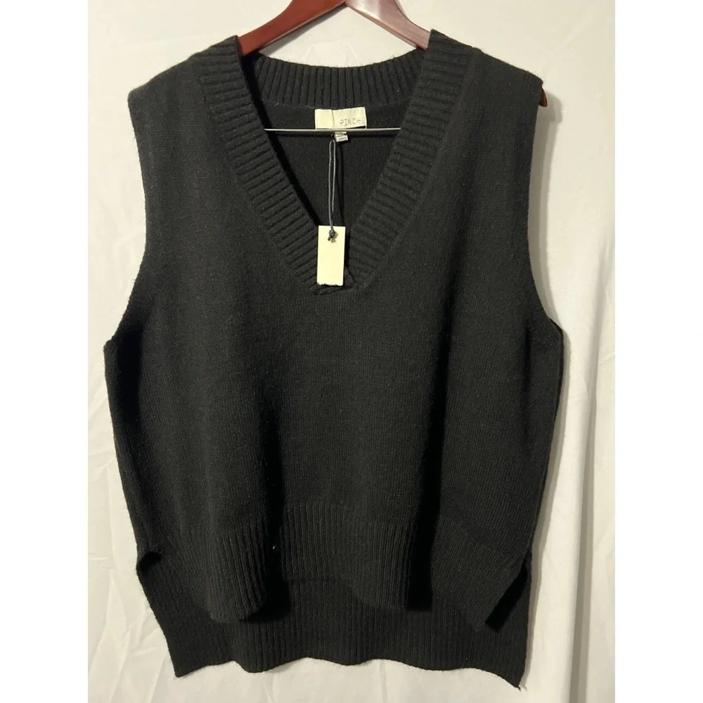 Pinch Black Sweater Vest - Picture 1 of 2